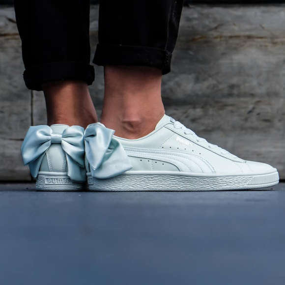 Puma Shoes - PUMA Bow Leather Sneakers
